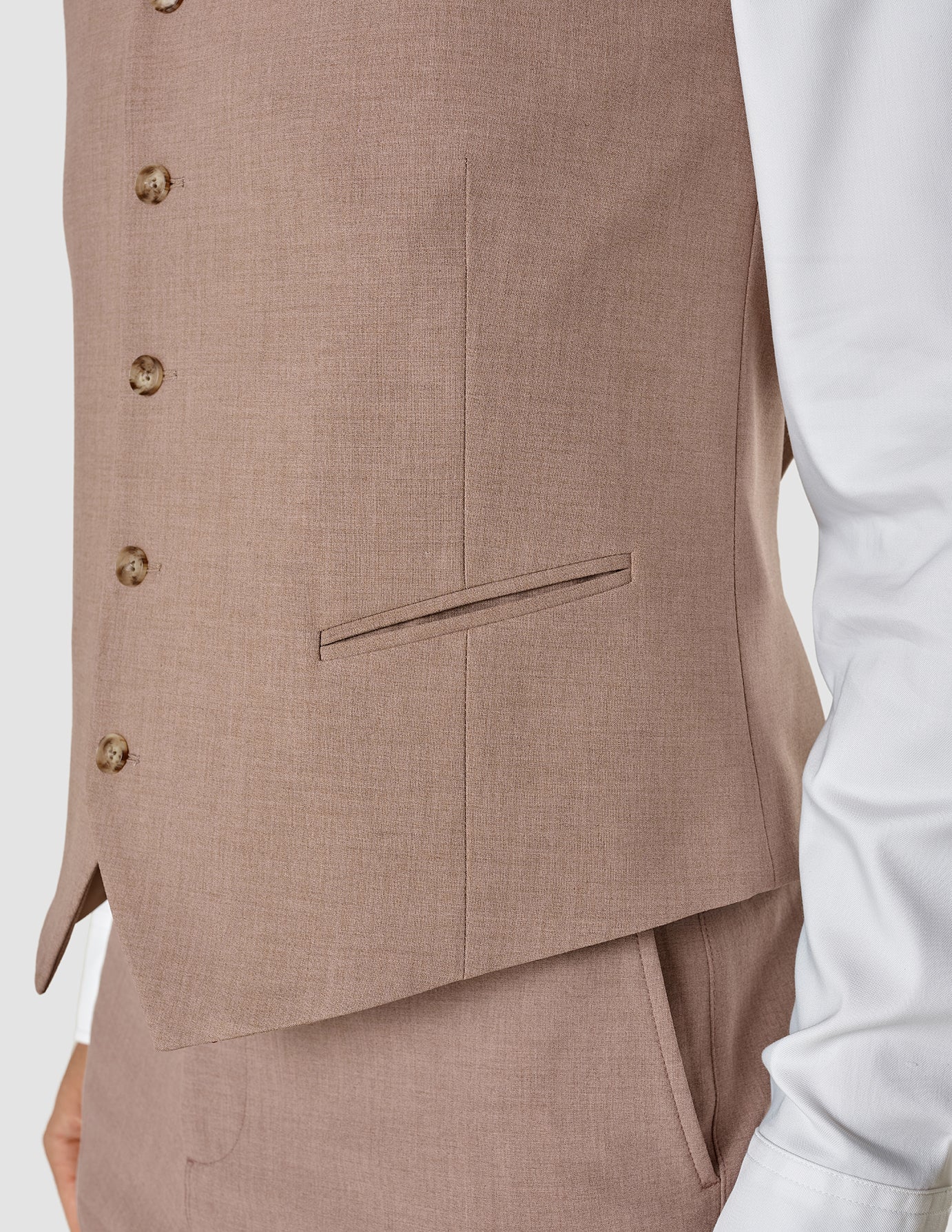 Essential Vest Dusty Lilac Melange